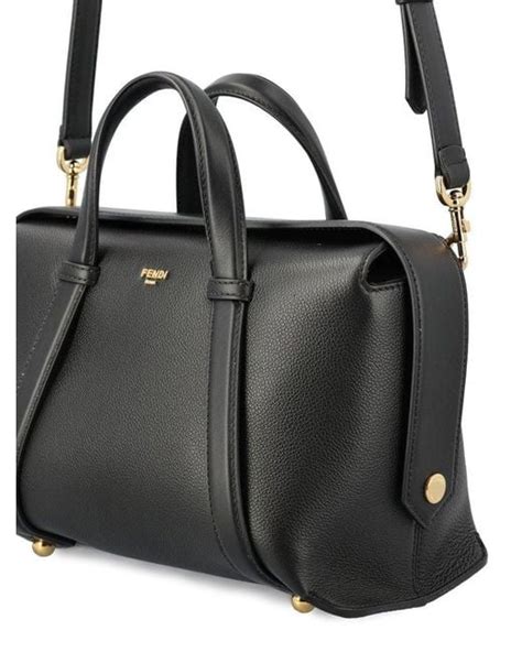 fendi black boston bag|Fendi sling bag price.